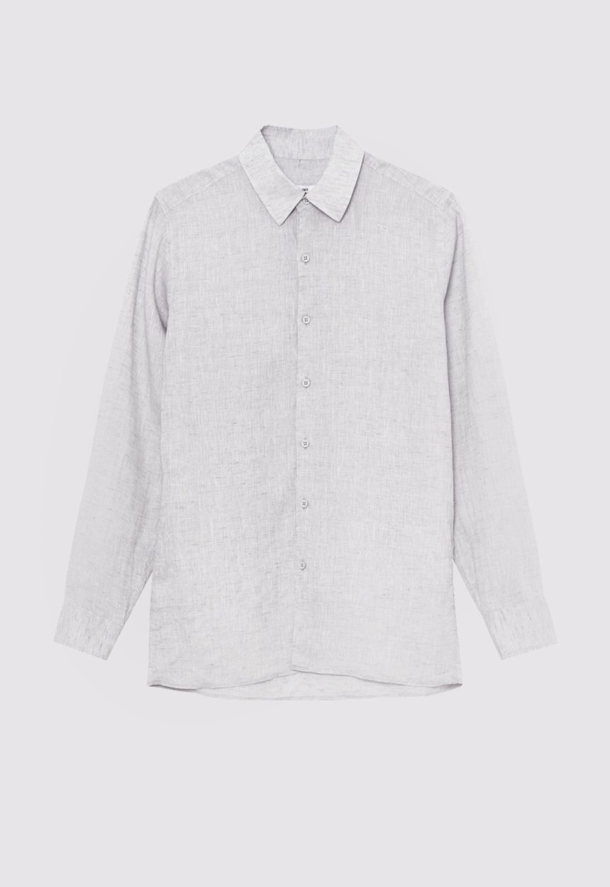 Jac + Jack Peck Linen Shirt - Nimbus Grey